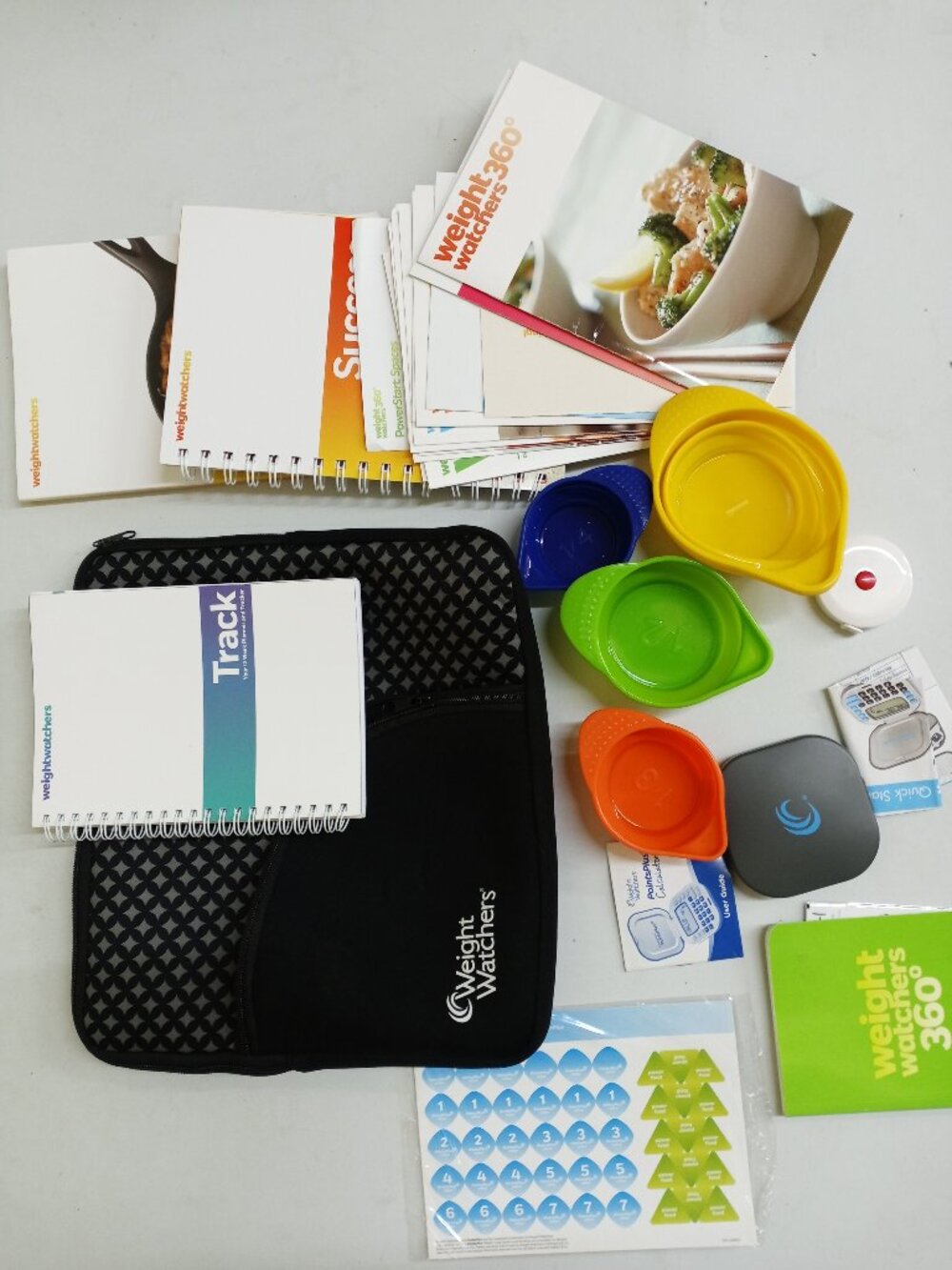 Weight Watchers Calculator Plus What to Eat Success Handbook Lot Measuring Cups